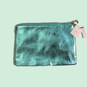 Urban Outfitters Metallic Blue Pouch